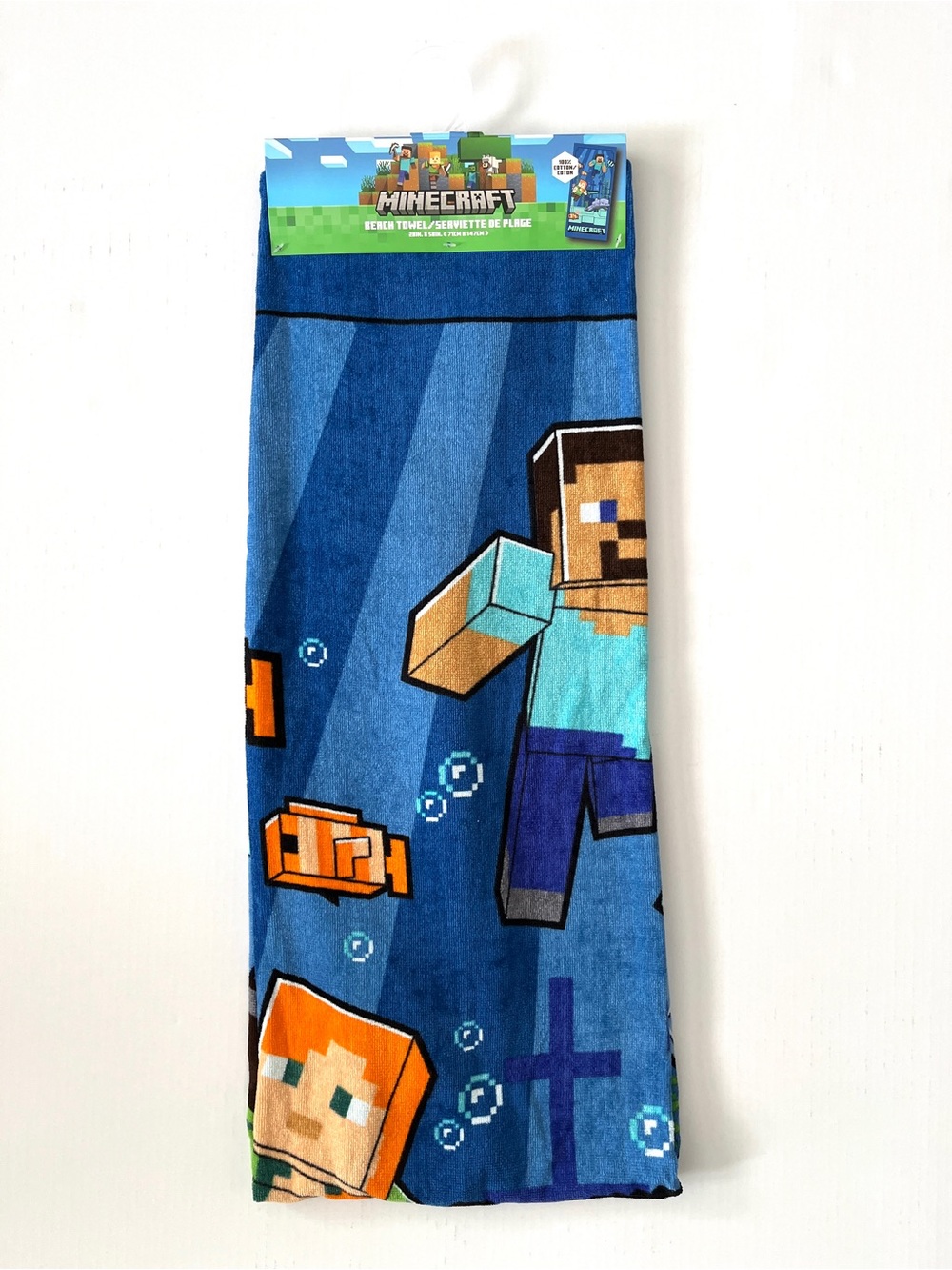 Minecraft 100% Cotton Beach Towel – Brand New